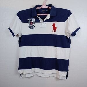 POLO RALPH LAUREN VINTAGE MEN'S SHIRT 1926-29 White/Blue XL